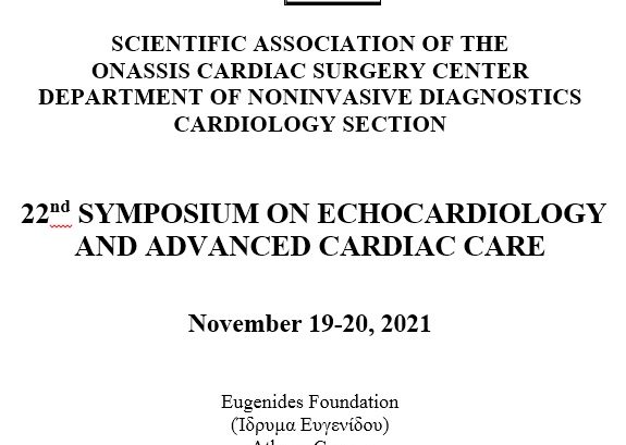 22 SYMBOSIUM ECHOCARDIOLOGY