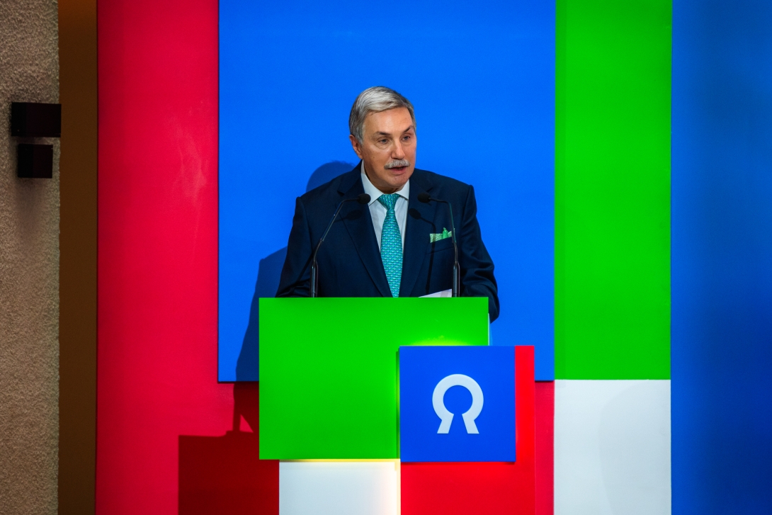 Στο βήμα της εκδήλωσης ο Πρόεδρος του Ιδρύματος Ωνάση, κ. Αντώνης Σ. Παπαδημητρίου.