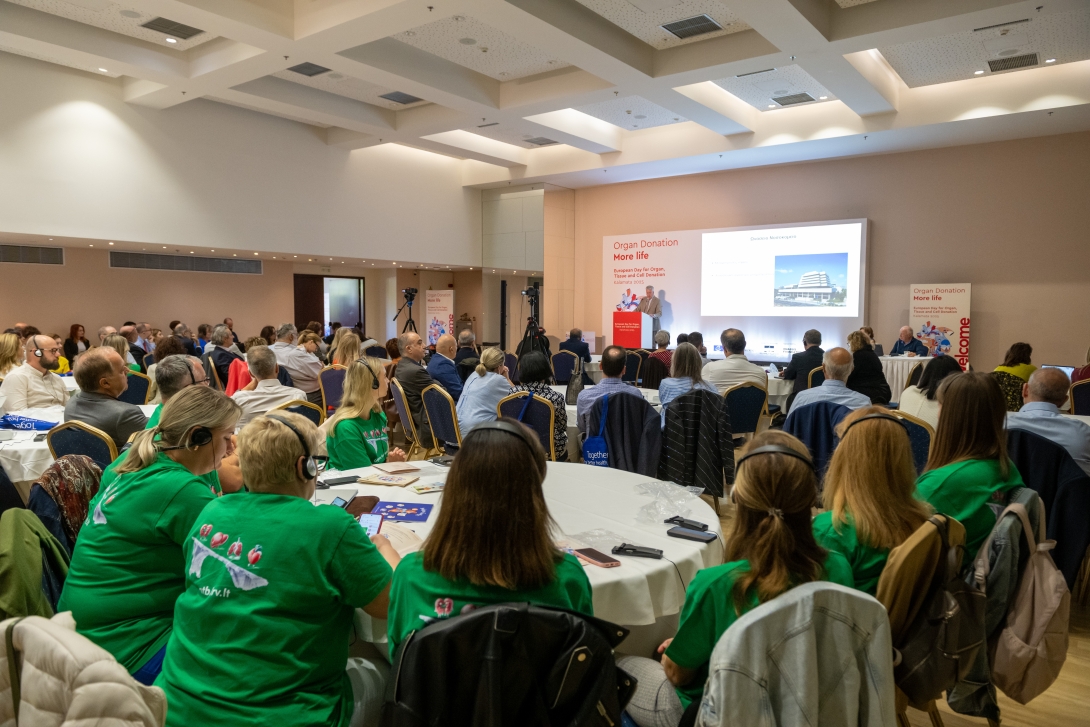 Αποψη της αίθουσας από την Ημερίδα για τη Δωρεά Οργάνων και τις μεταμοσχεύσεις